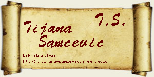 Tijana Samčević vizit kartica